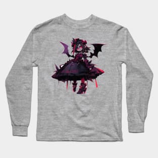 Kawaii Vampire Bat Girl Long Sleeve T-Shirt